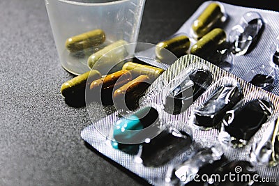 Drugs and pills Stock Photo