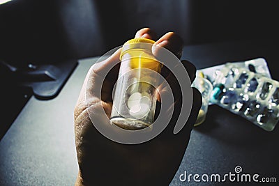 Drugs and pills Stock Photo