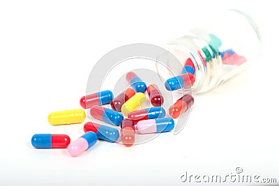 Drugs, pills and tablets Stock Photo