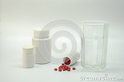 The Drugs in a white background Stock Photo