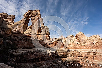 Druid Arch Emerging From Shadow Stock Photo