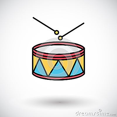 Drum icon Vector Illustration