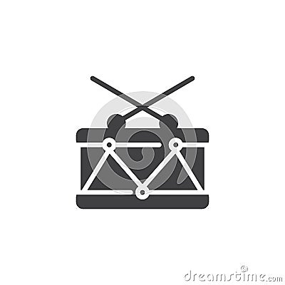 Drum icon vector Vector Illustration