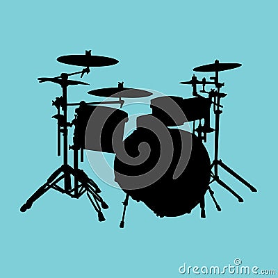 Drum Kit Vector Illustration