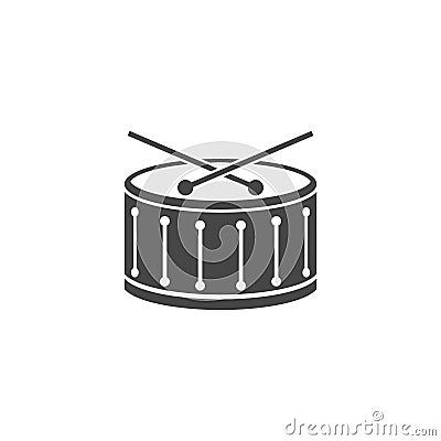 Drum music instrument icon, Snare Drum Icon Vector Illustration