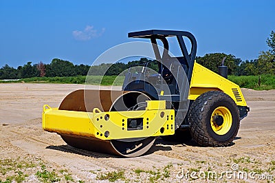 Drum roller - rear view Stock Photo