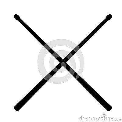 Drum sticks icon on white background. flat style. Drumsticks icon for your web site design, logo, app, UI. drum sticks symbol. Stock Photo