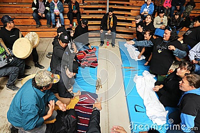 Annual Celebration at Fort Nelson First Nation, British Columbia Editorial Stock Photo