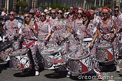 Carnival in the historic city of Bath in Somerset, England Editorial Stock Photo