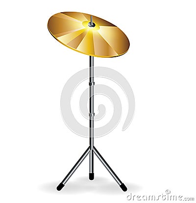 Drums concept with cymbal Vector Illustration