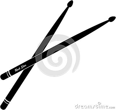 Drumsticks Vector Vector Illustration
