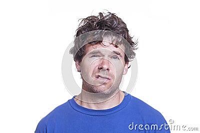 Drunk loser Stock Photo