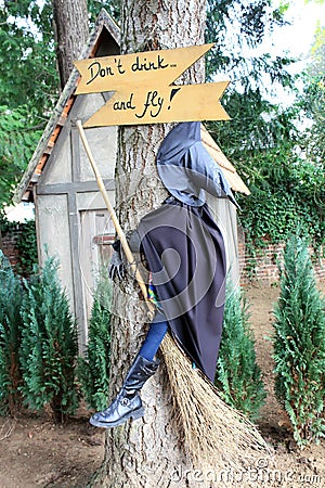 Drunk Witch Stock Photo