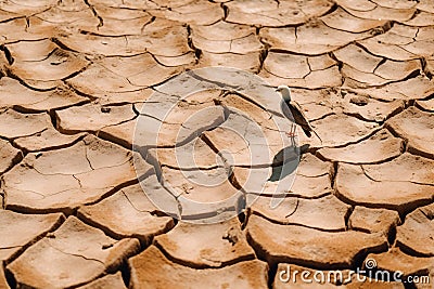 a dry and barren land Stock Photo