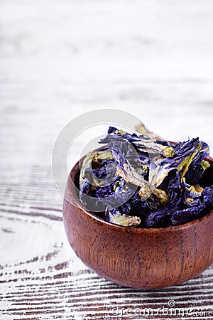 Dry blue anchan tea Stock Photo