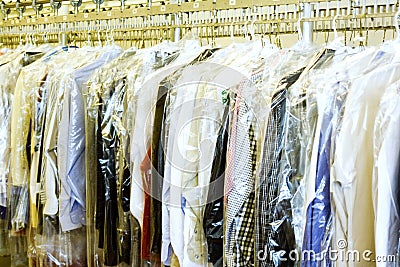 Dry Cleaners Stock Photo