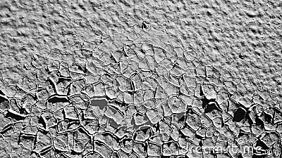 Dry concrete wall Stock Photo