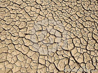 Dry, cracked earth, soil illustration Vector Illustration