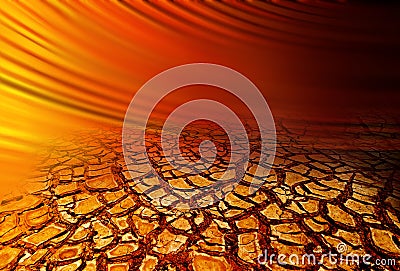 Weather Dry Cracked Hot Surface Background Heatwave Stock Photo