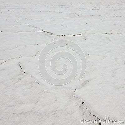 Dry cracked Great Salt Lake. Texture. Utah, USA Stock Photo