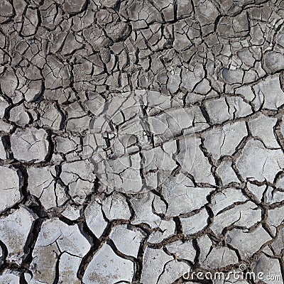 Dry cracked ground Stock Photo