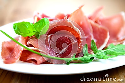 Dry cured ham Stock Photo