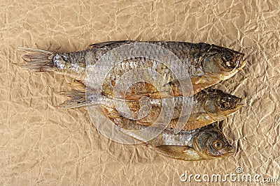 Dry fish snack Stock Photo