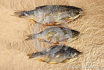 Dry fish snack Stock Photo