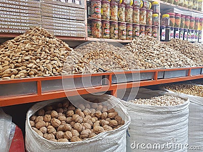 Dry fruit shop in Quetta, Pakistan Editorial Stock Photo