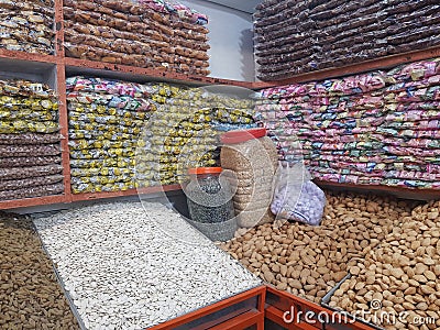 Dry fruit shop in Quetta, Pakistan Editorial Stock Photo