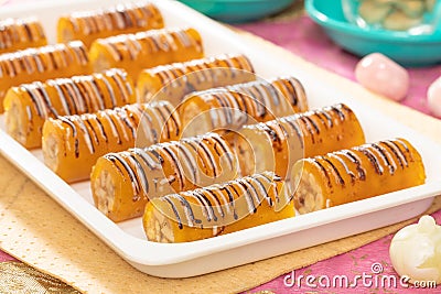 Dry Fruits Mango Roll Stock Photo