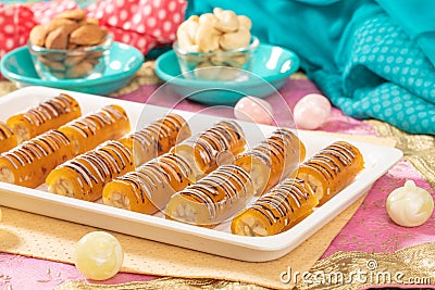 Dry Fruits Mango Roll Stock Photo