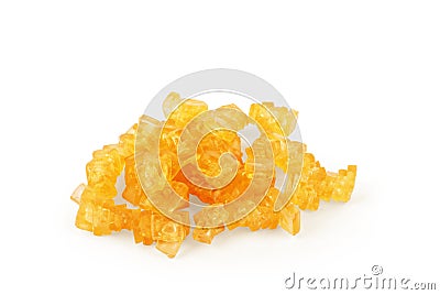 Dry gelatin on a white background, for the kitchen Stock Photo