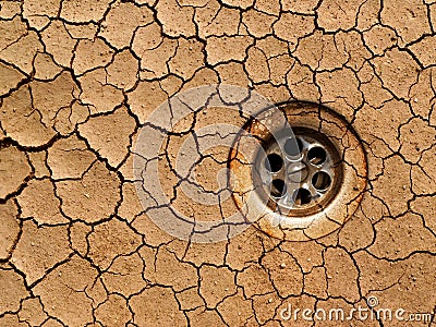 Dry ground - drought Stock Photo