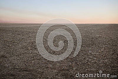 Quiet evening autumn landscape Stock Photo