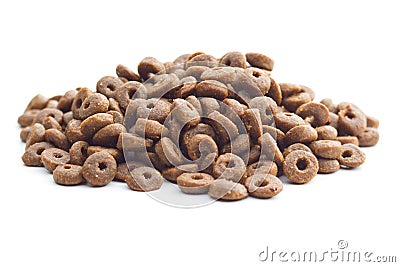 Dry kibble dog food. Stock Photo