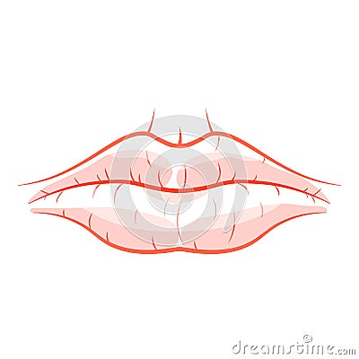 Dry mouth icon Vector Illustration