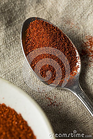 Dry Organic Red Smoked Paprika Stock Photo