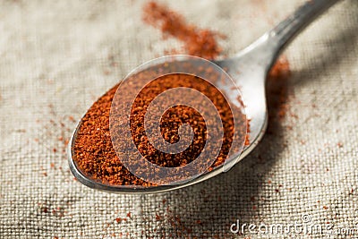 Dry Organic Red Smoked Paprika Stock Photo