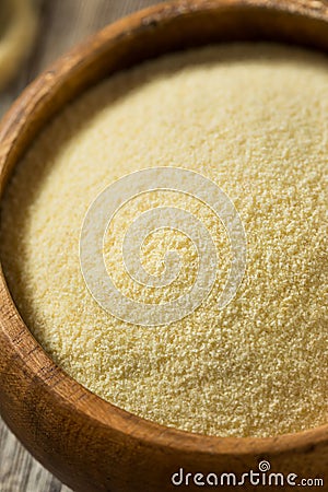 Dry Organic Semolina Durum Flour Stock Photo