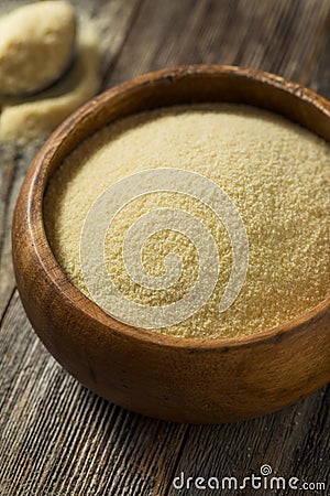 Dry Organic Semolina Durum Flour Stock Photo
