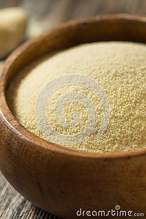 Dry Organic Semolina Durum Flour Stock Photo