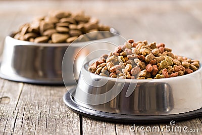 Dry pet food. Stock Photo