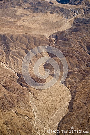 Dry riverbed Stock Photo