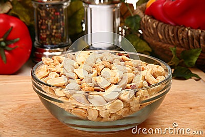 Dry Roasted Peanuts Unsalted Stock Photo