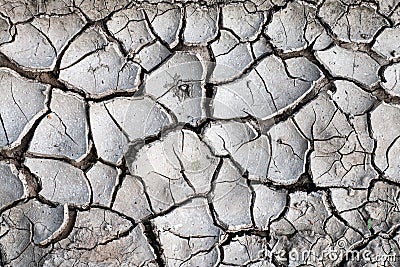 Dry soil caused by crisis drought drought background Stock Photo