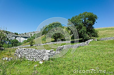 Dry stone Walls - Yorkshire Dales, England Stock Photo