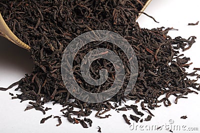 Dry tea leaf Stock Photo