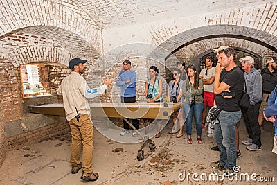 Dry Tortugas National Park Tour in Fort Jefferson Editorial Stock Photo