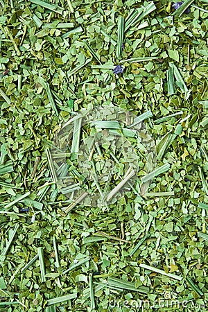 Dry yerba mate leaves Stock Photo